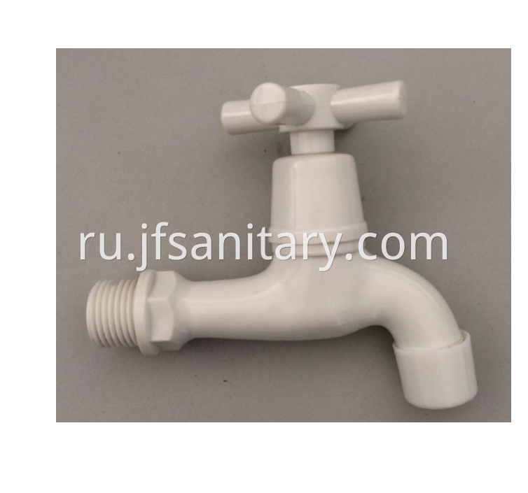 Abs Plastic Faucet For Washing Machine White Finish